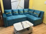 Elegant L-Shape Sofa Cum Bed - Image 3