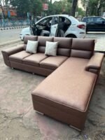 Premium Leather Finishing L-Shape Sofa - Image 2