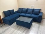 Stylish L-Shape Sofa in Royal blue