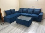 Stylish L-Shape Sofa in Royal blue - Image 3