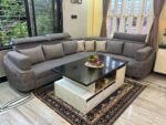 Premium L-Shape Sofa In Medium Grey